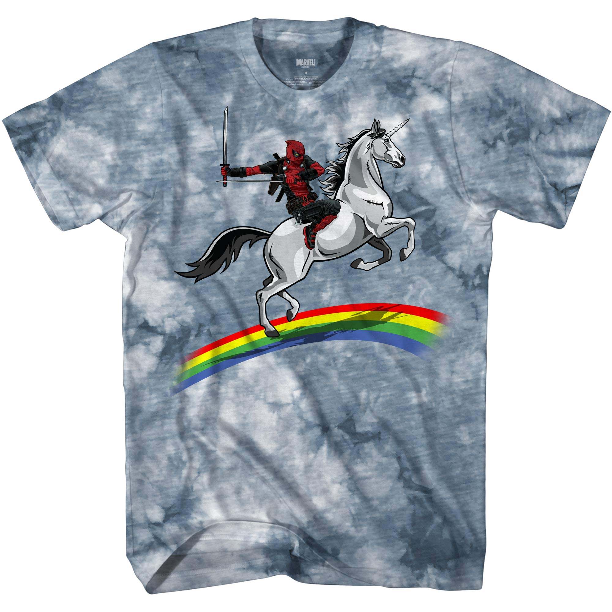 Deadpool Unicorn Rainbow Graphic Tee