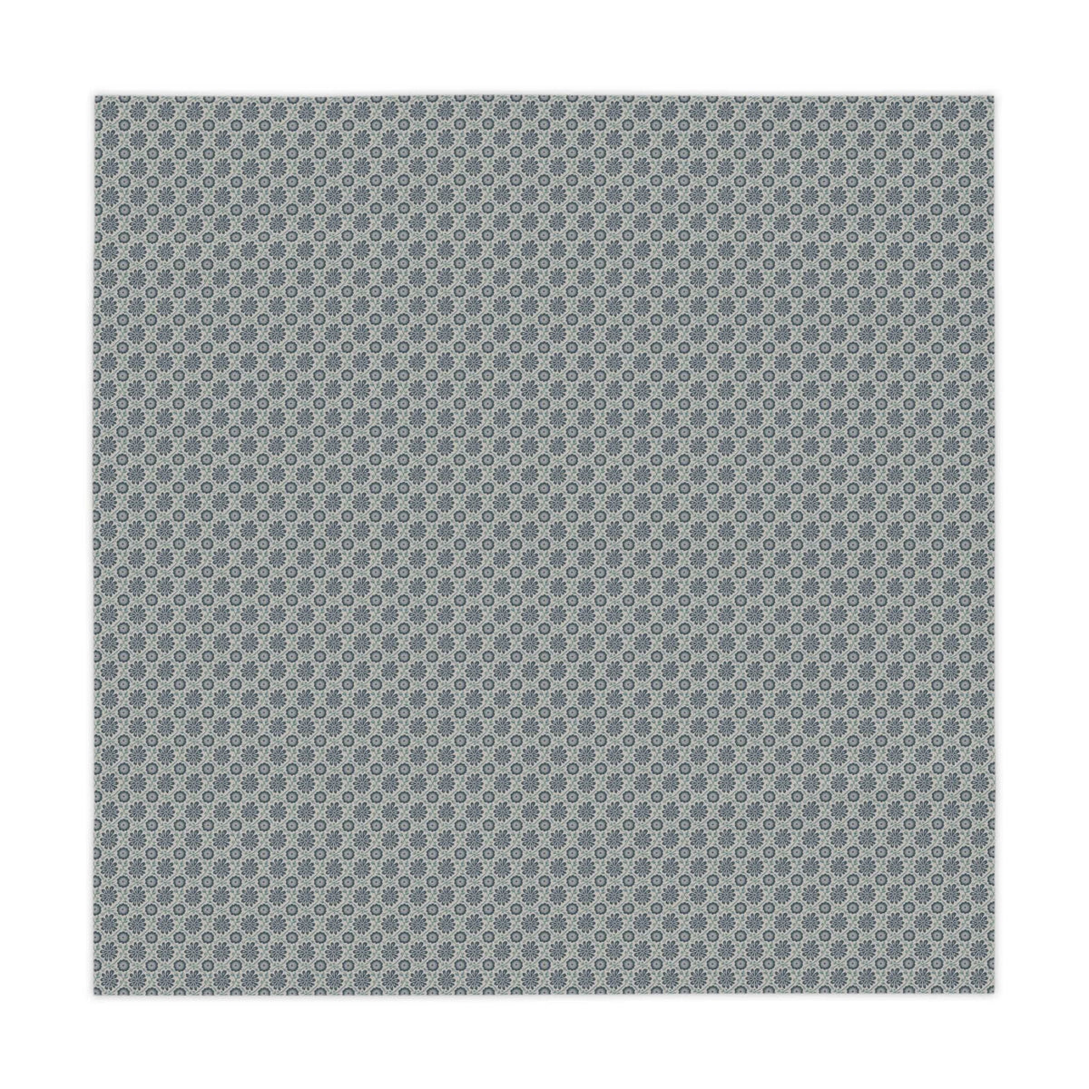 Tablecloth Indigo Floral with indigo ogee vine floral pattern on 100% polyester fabric