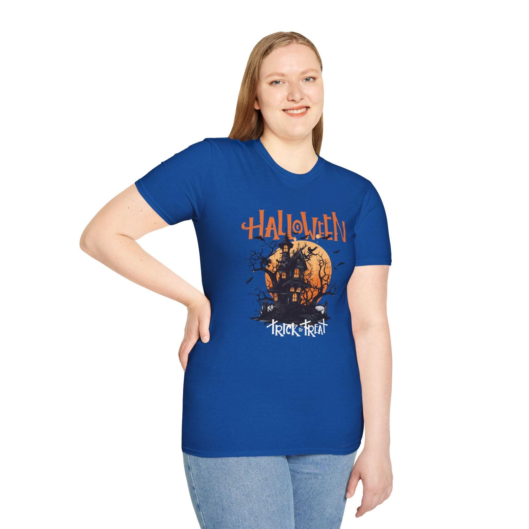Haunted House T-Shirt - Spooky Halloween Tshirt for Adults and Fans.