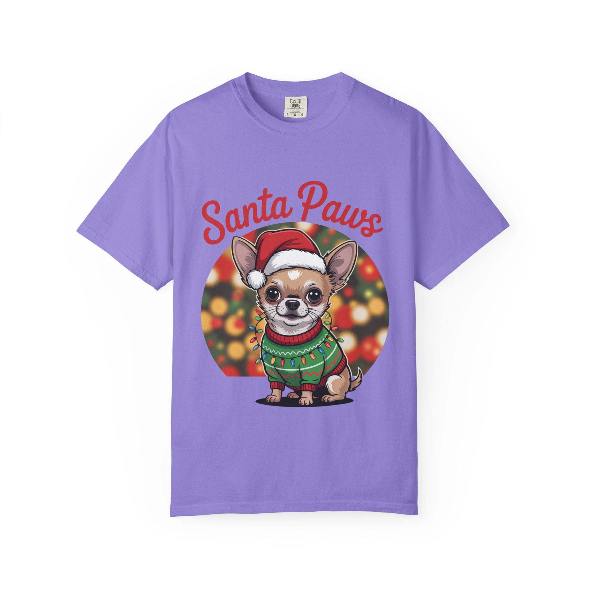 Chihuahua Santa Paws T-Shirt - Festive Holiday Dog Lover Tee