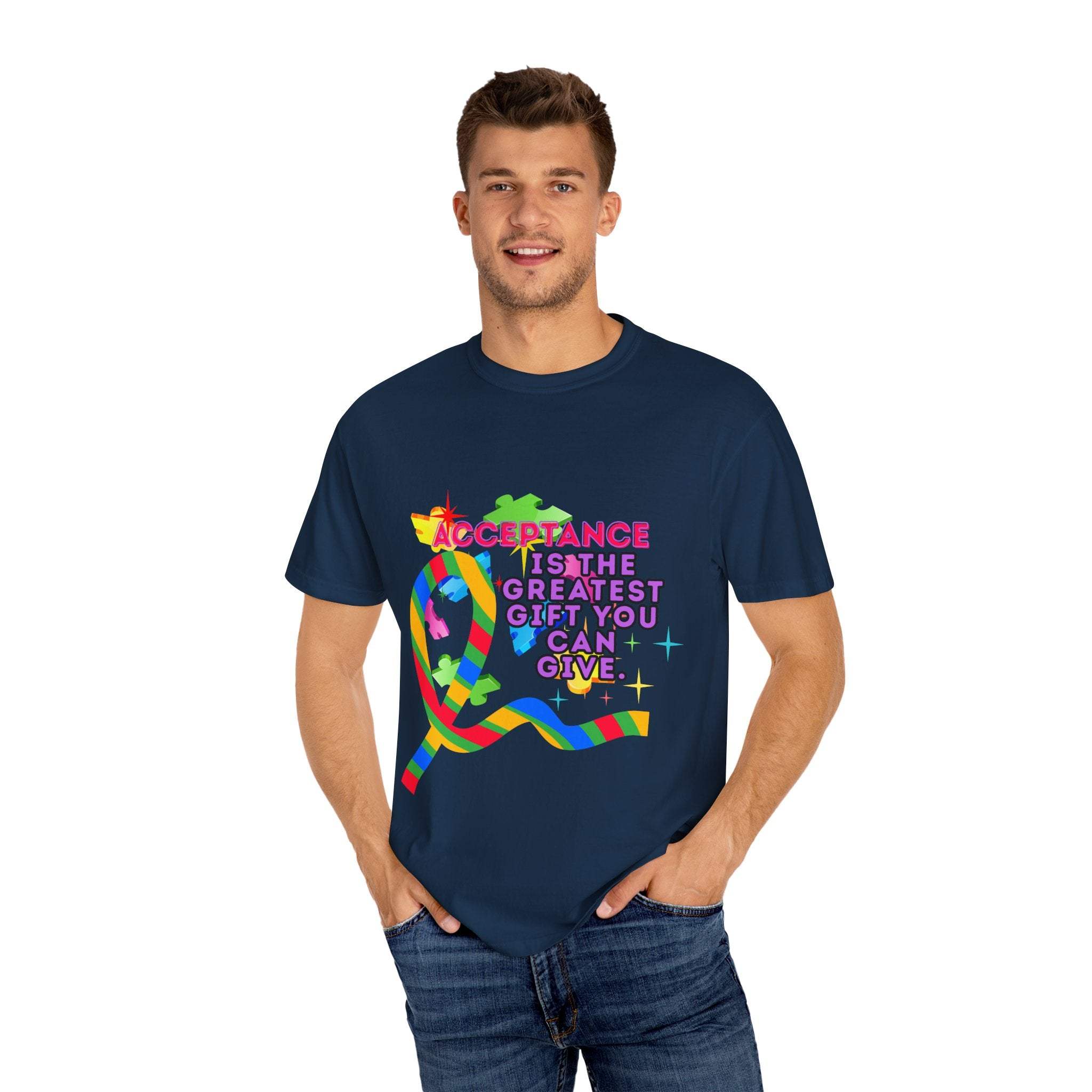 Garment-Dyed T-shirt - Autism Acceptance