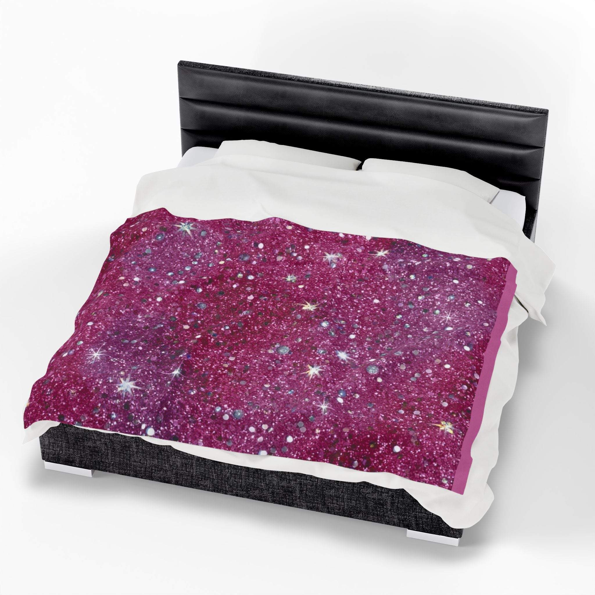 Plush Blanket - Starry Pink Design