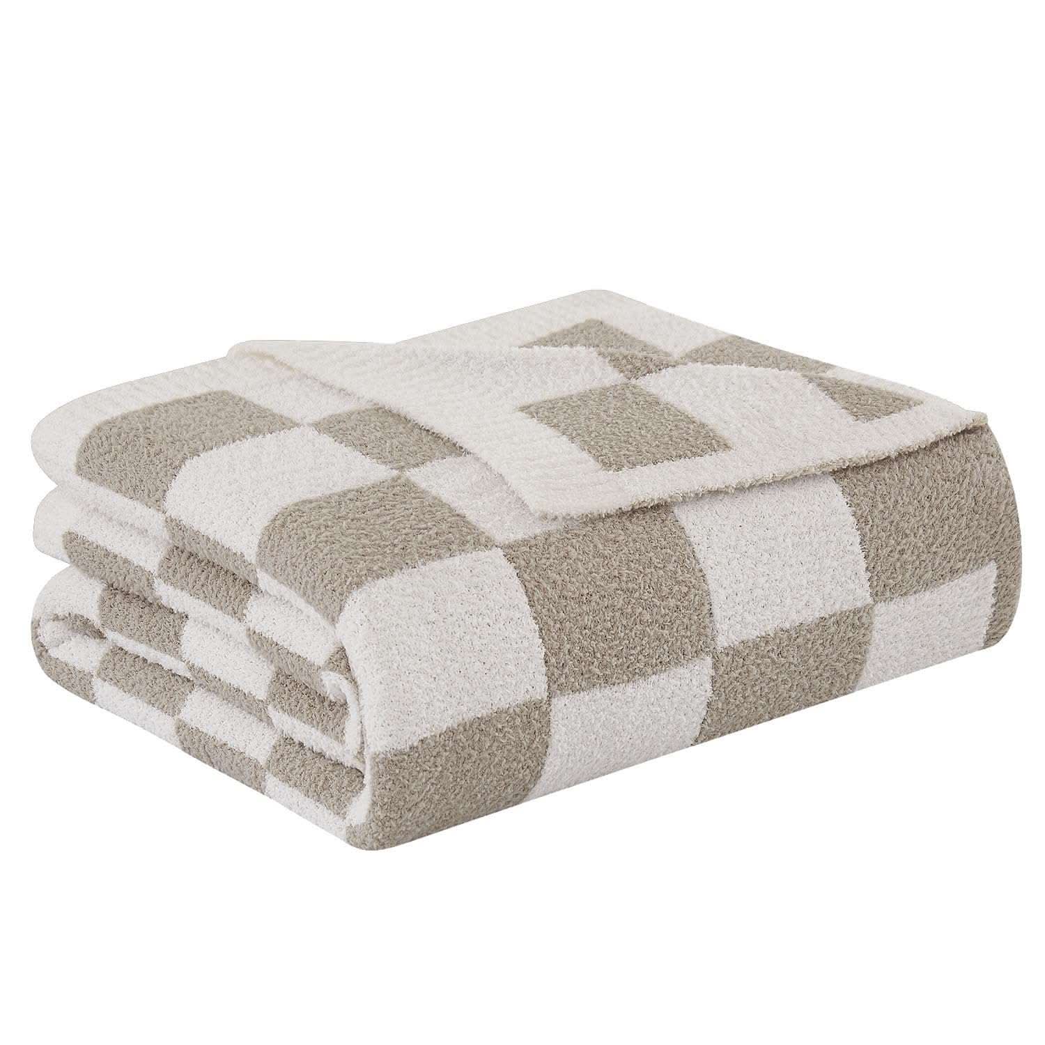Marshmallow Soft Khaki Blanket