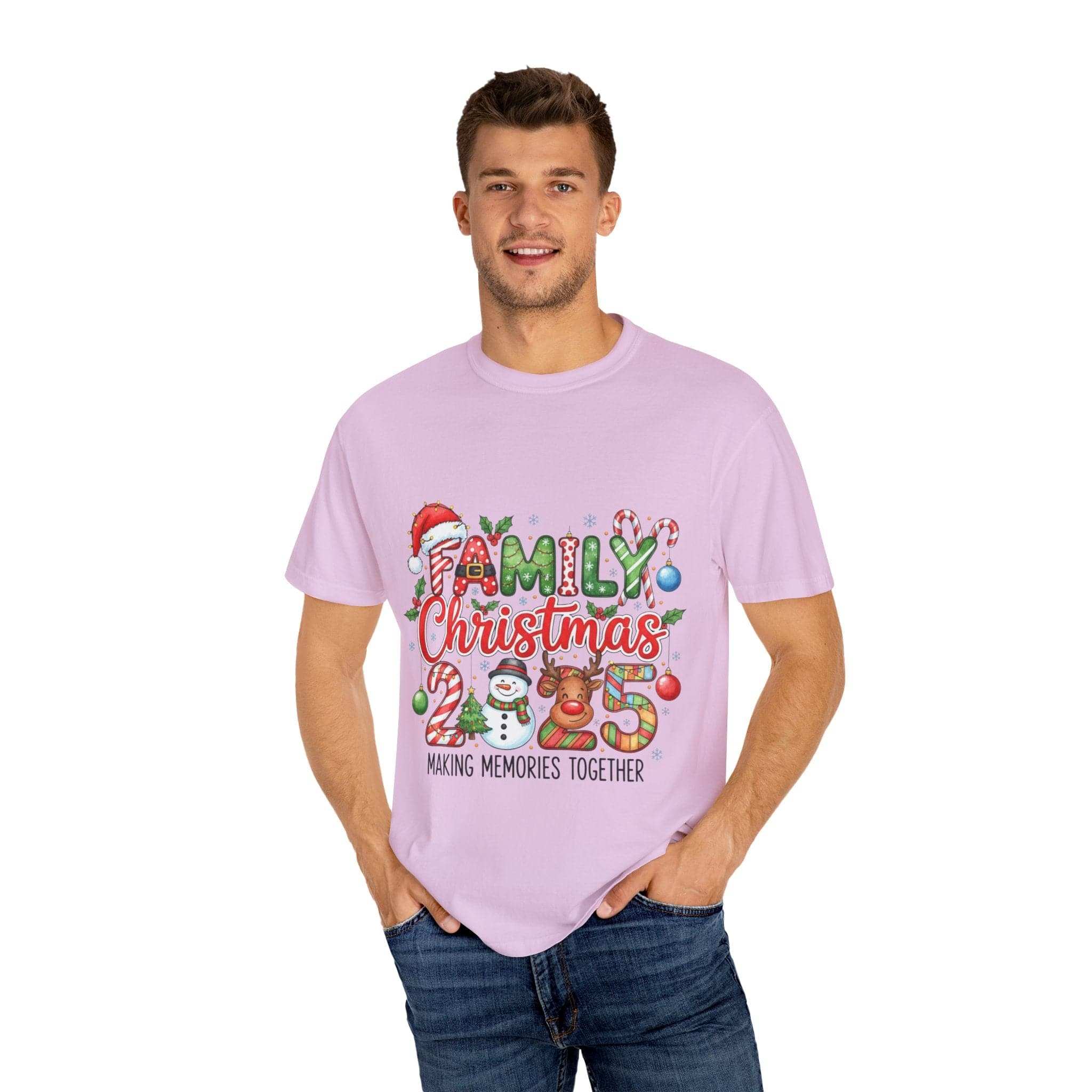 Garment-Dyed T-shirt - Family Christmas 2025
