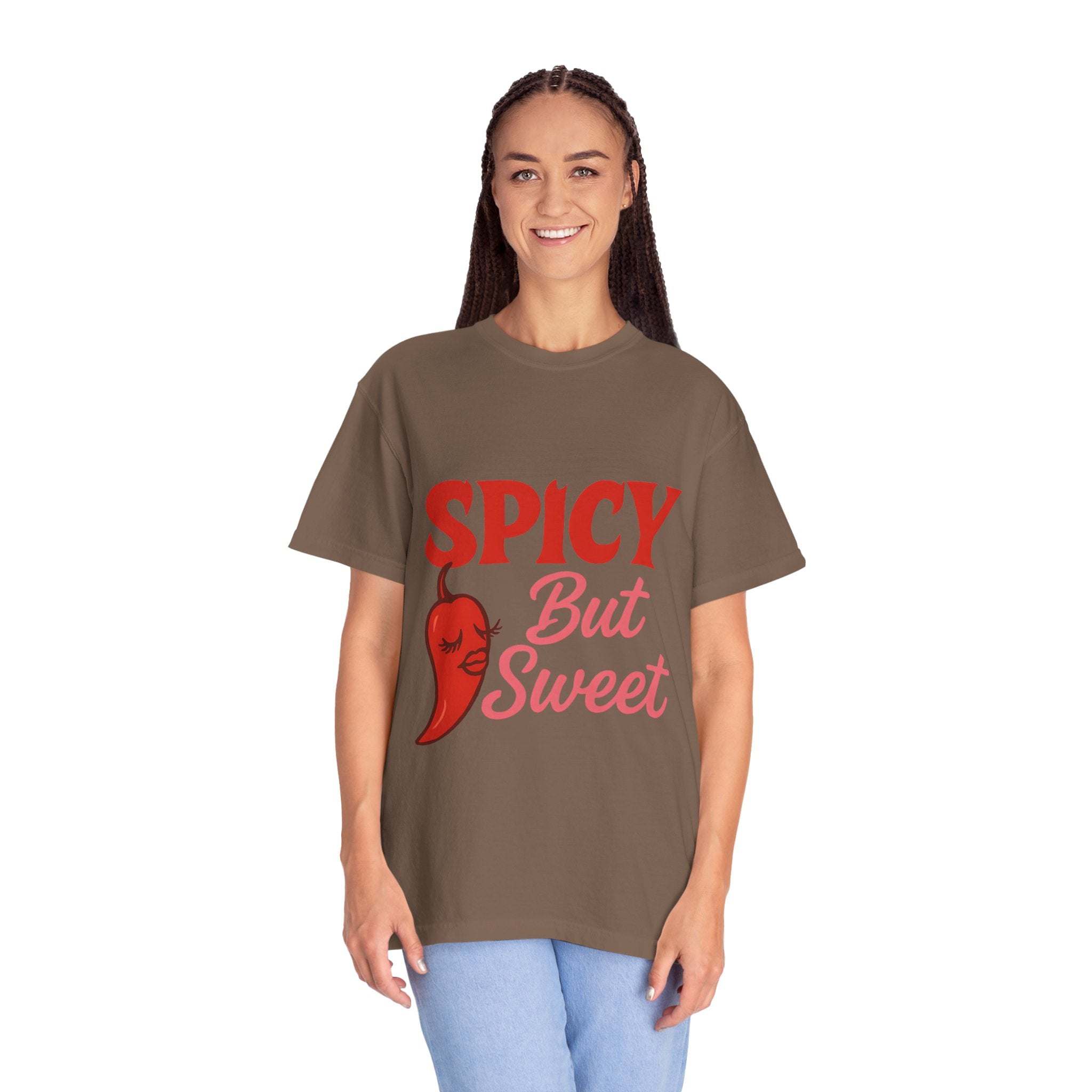 Spicy But Sweet T-shirt | Funny Unisex Garment-Dyed Tee for Foodies