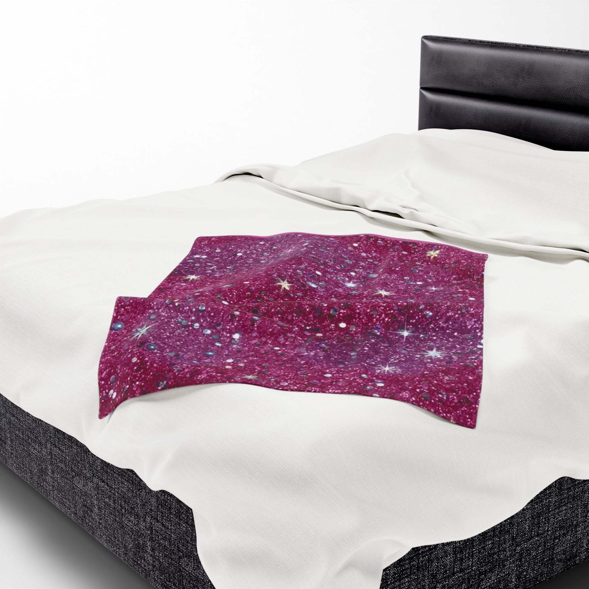 Plush Blanket - Starry Pink Design