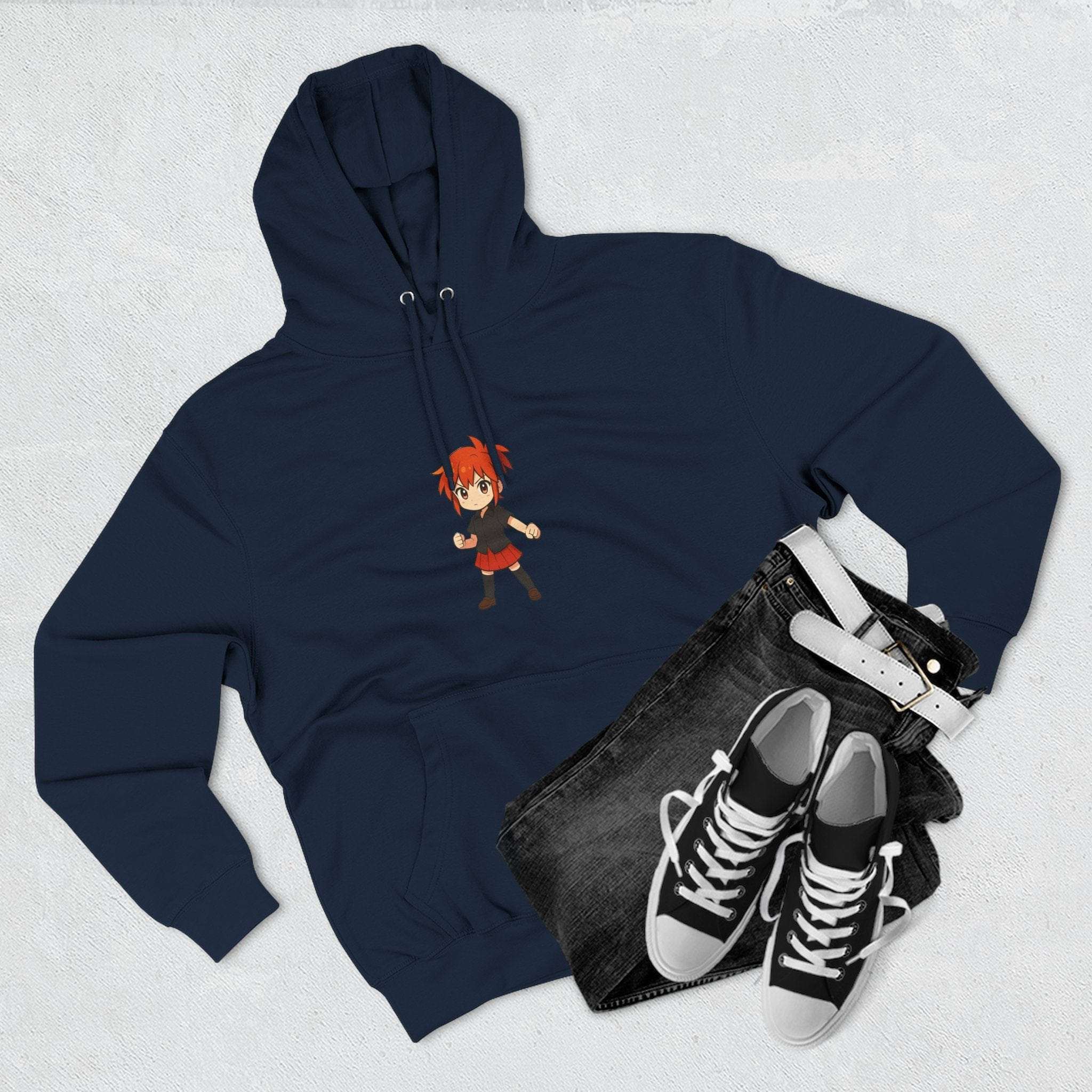 Fleece Hoodie Anime Power Girl