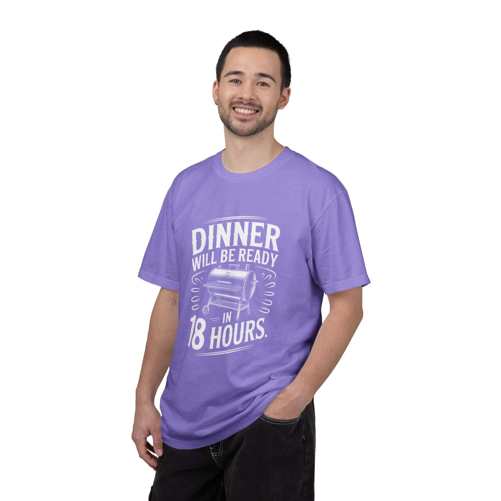 Dinner Will Be Ready in 18 Hours meat smoker T-shirt for BBQ enthusiasts and slow cooking fans
