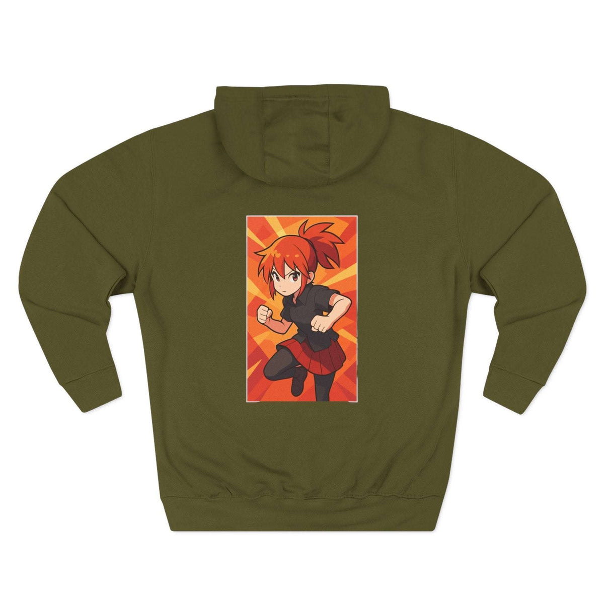 Fleece Hoodie Anime Power Girl