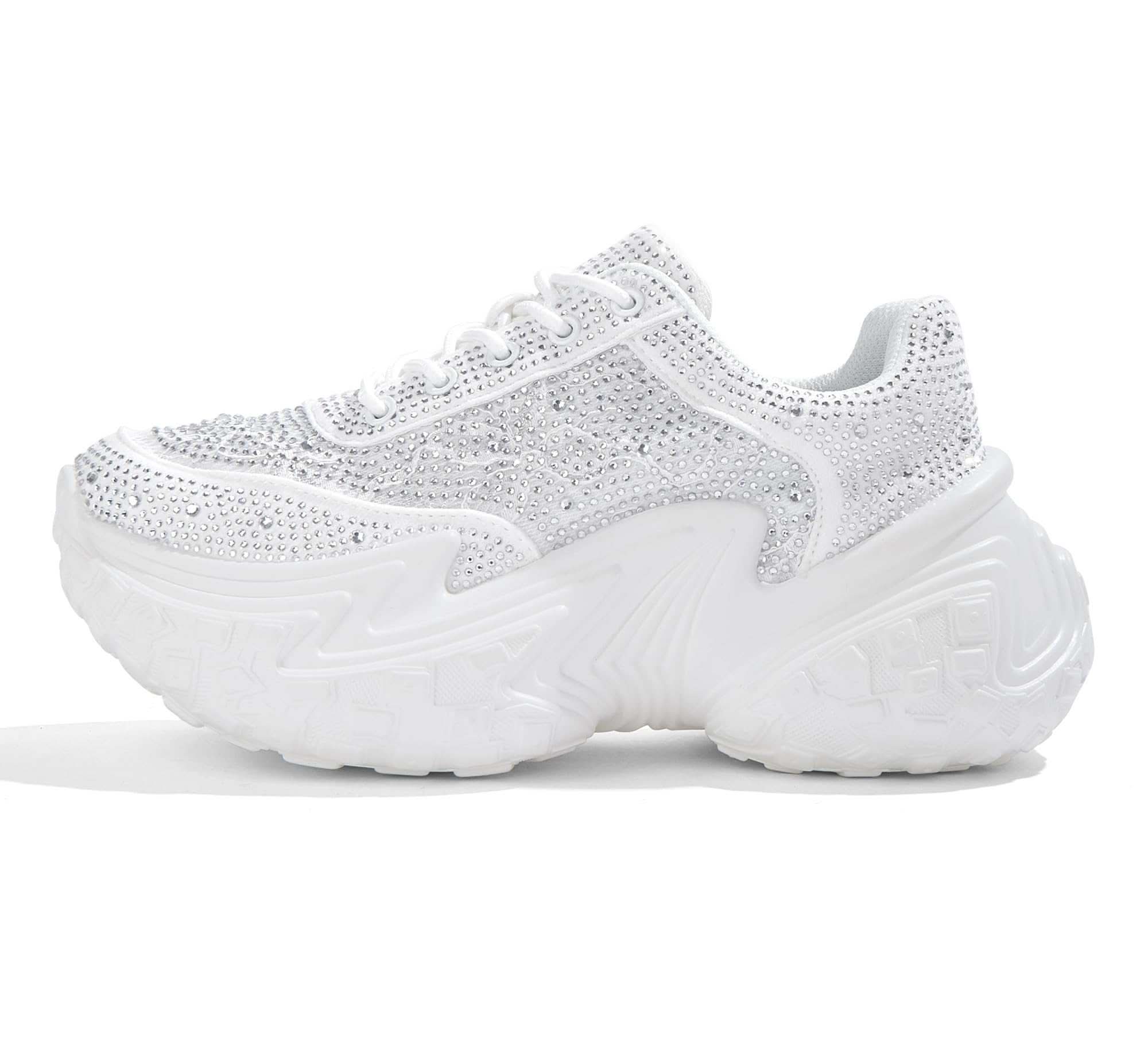 Womens chunky sneakers with bold elevated sole for stylish and comfortable everyday wear