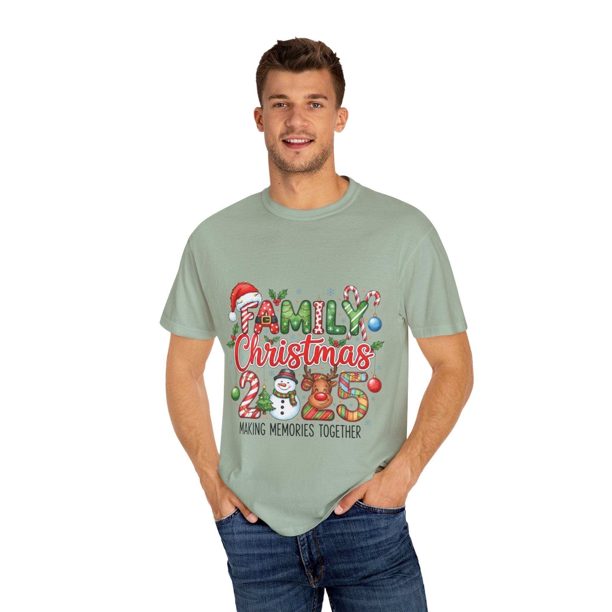 Garment-Dyed T-shirt - Family Christmas 2025