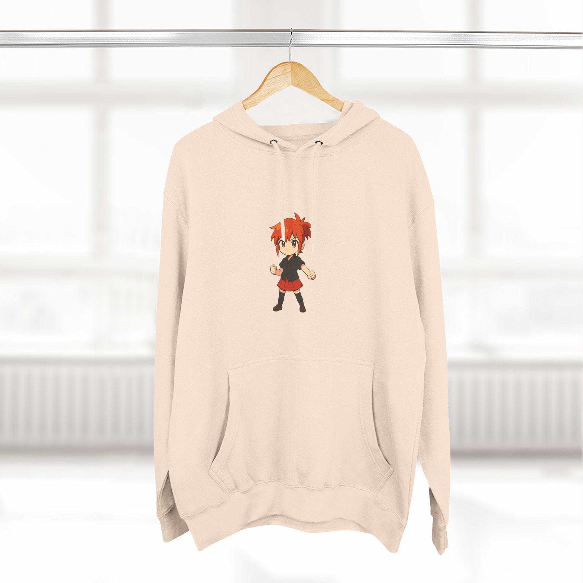 Fleece Hoodie Anime Power Girl