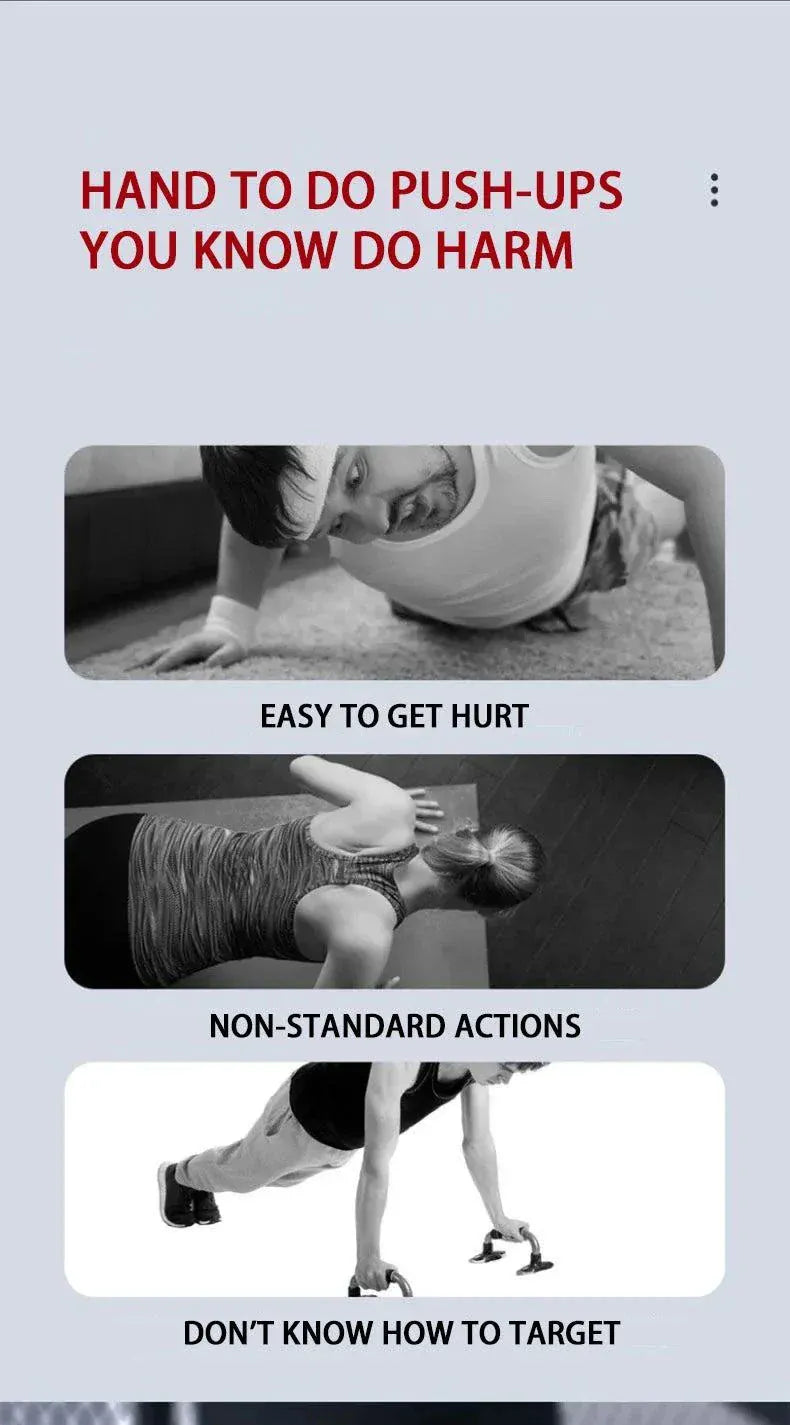 Multifunctional portable push-up board set with color-coded hand positions for targeting multiple muscle groups at home or travel workouts