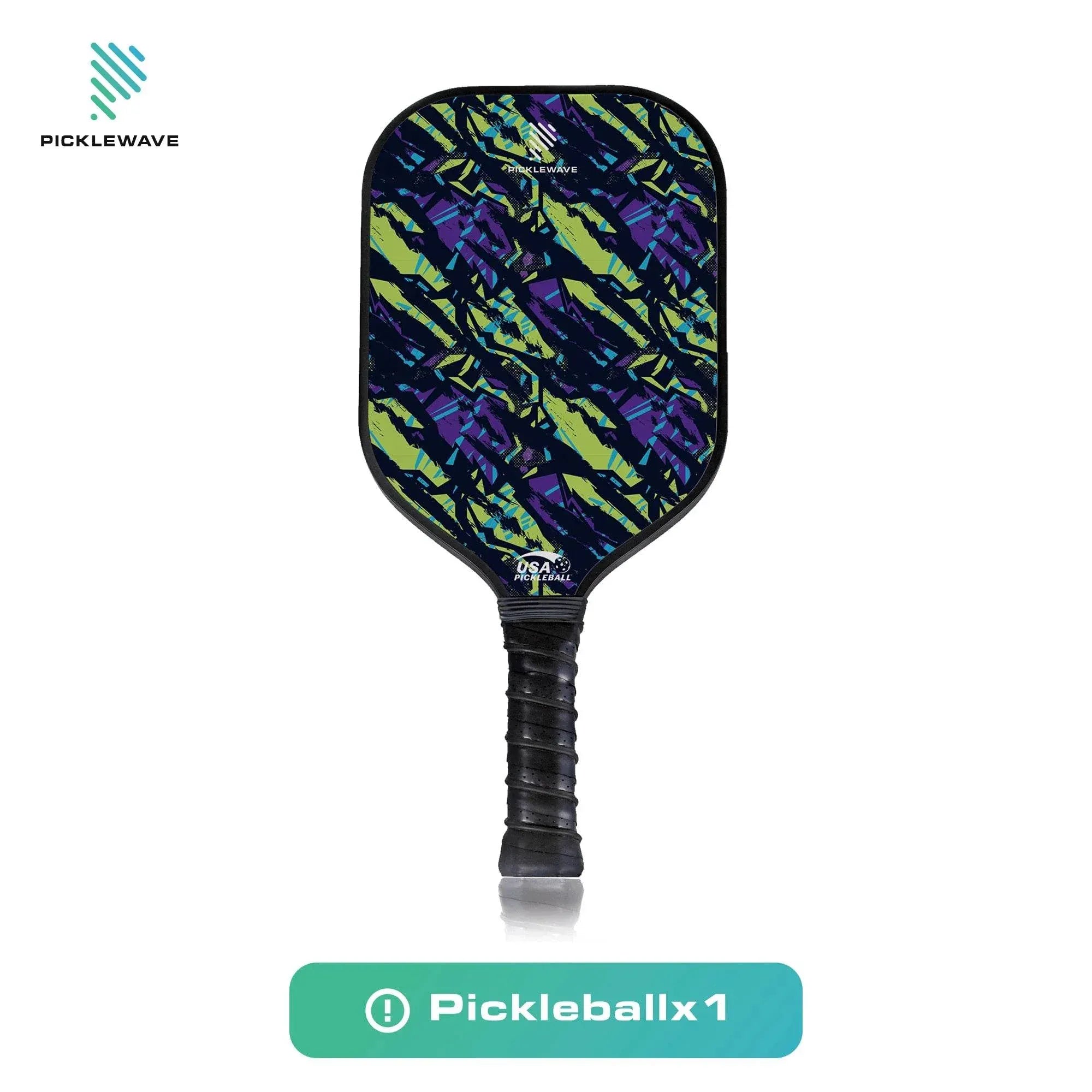 Tiger Zebra Style USAPA Pickleball Paddle Fiberglass Surface With High Grit & Spin Unibody Edgeless Sport Racquet Pickleball