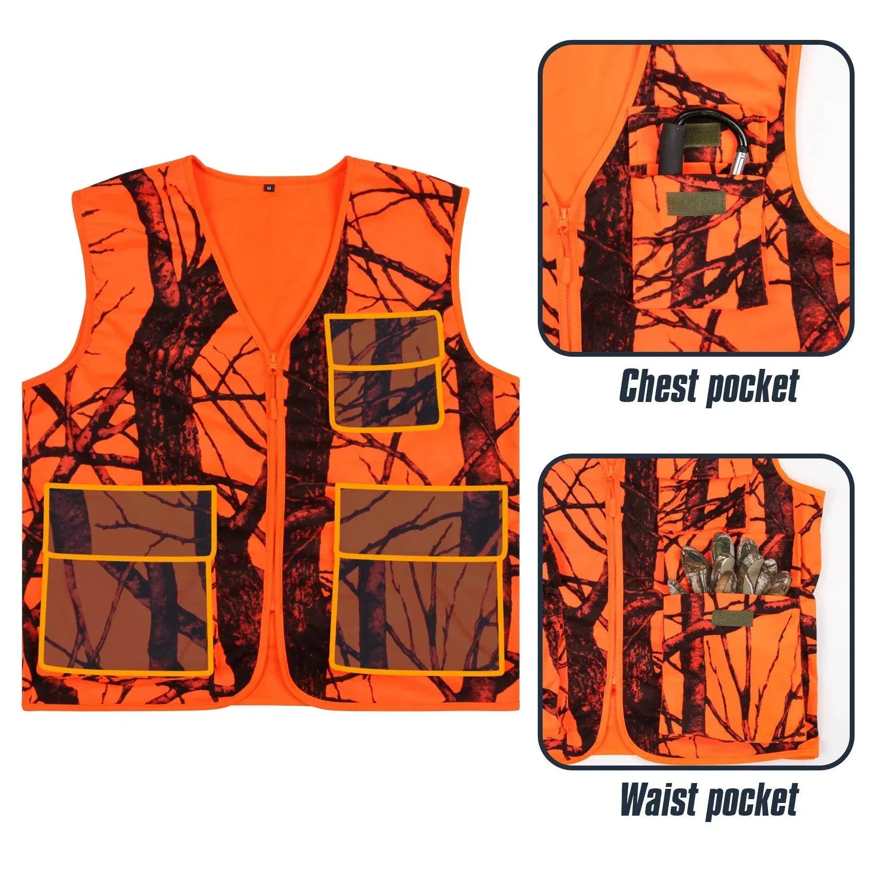 Mens Outdoor Vest -GUGULUZA M-4XL Quick-dry Breathable Hiking Fishing