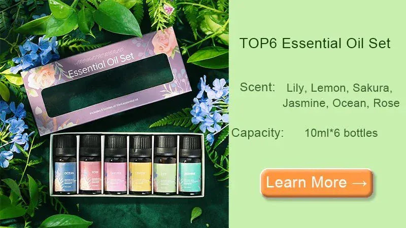 Kinscoter Ultrasonic Aroma Diffuser Air Humidifier with LED flame lamp and cool mist technology