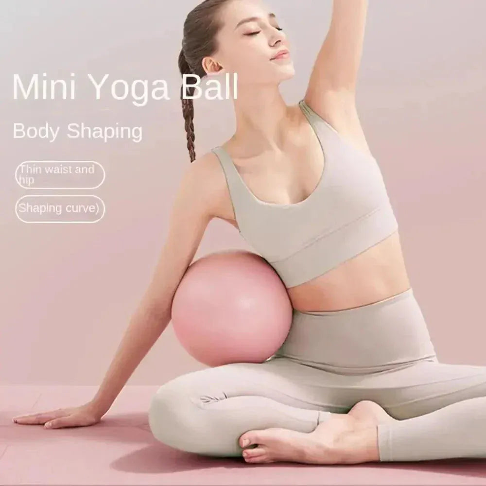 25cm PVC Pilates yoga ball for fitness and home gym use