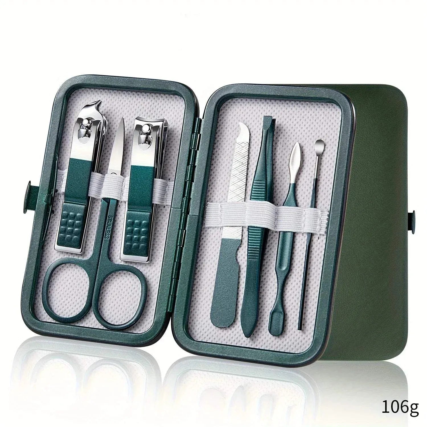 Professional Nail Care Kit - Manicure & Pedicure Set with Travel Case