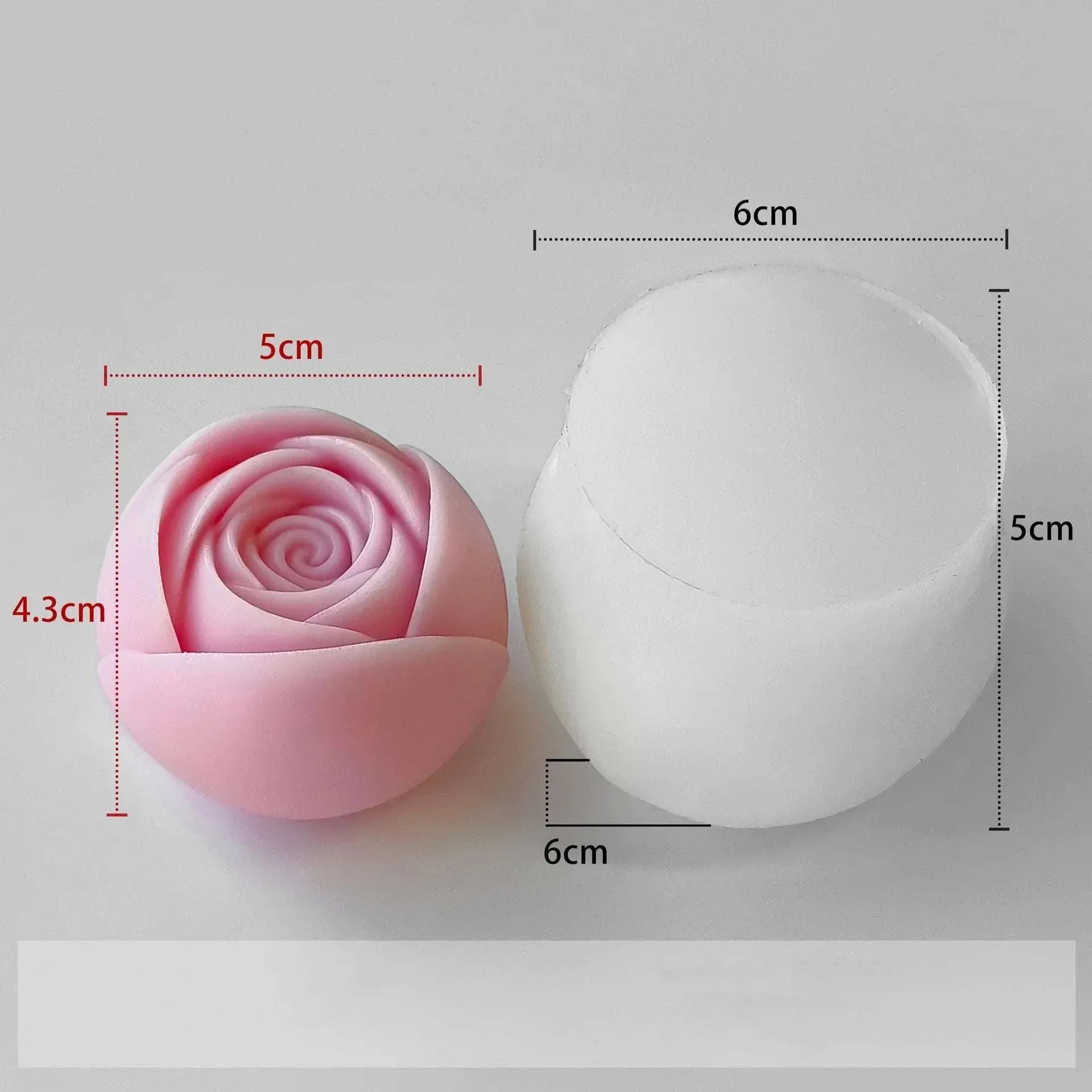 3D Rose Silicone Mold for DIY Valentine's Day Flower Candles & Decor