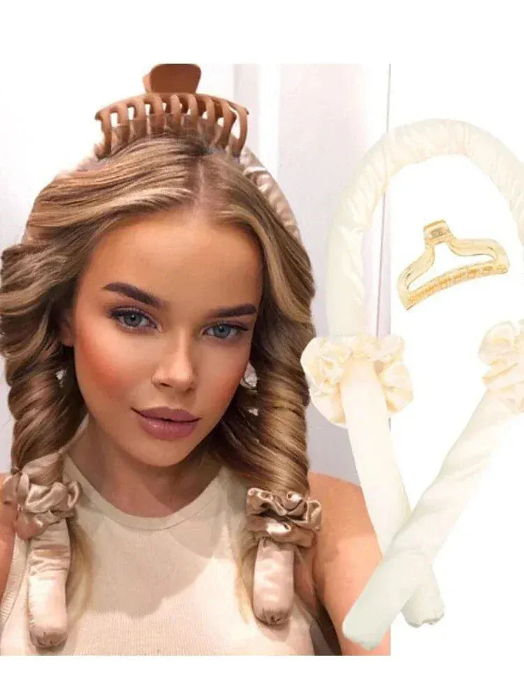 Hair Curler for Big Wave and Lazy Curl Styling -No Heat Foam Iron Tool