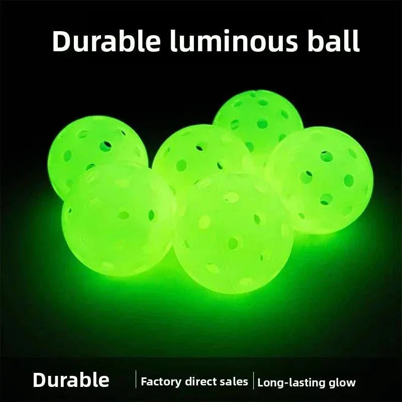 Noctilucentp Pickleball 40-hole durable outdoor pickleballs by KUMPOO pack of 6 and 12 pieces for competition