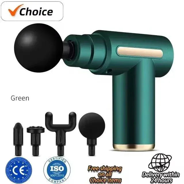 Compact USB Mini Massage Gun for muscle relief and deep tissue therapy