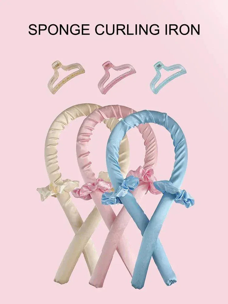 Hair Curler for Big Wave and Lazy Curl Styling -No Heat Foam Iron Tool