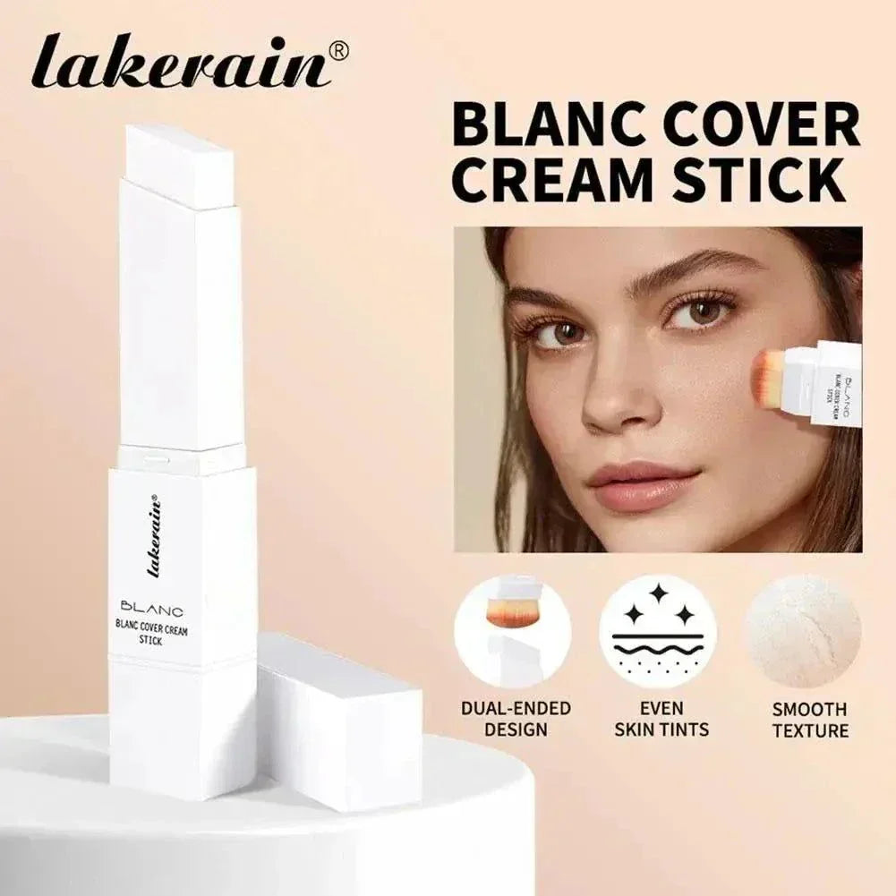 Two-in-one Color-changing Foundation Stick by Teninoventures with moisturizing, lightweight, buildable coverage and seamless skin tone blending