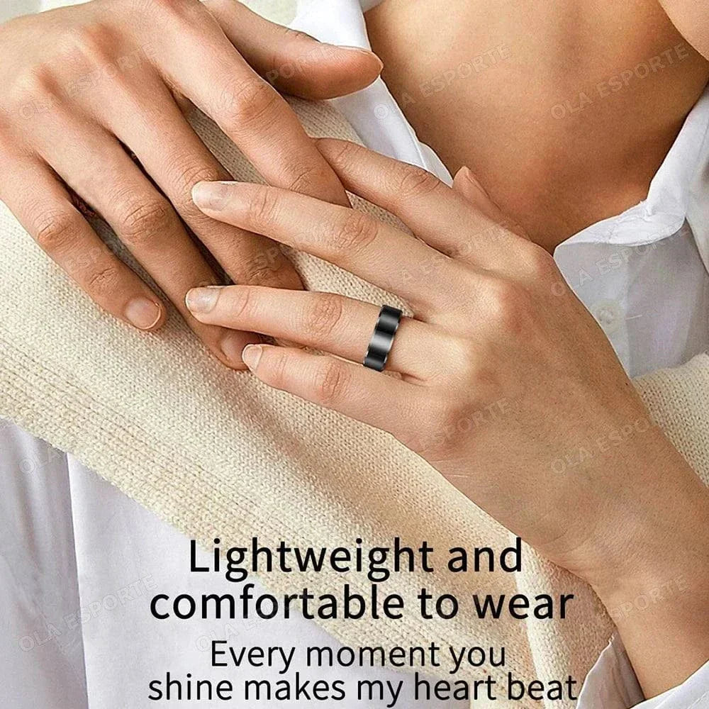 2026 Smart Ring tracking health metrics like heart rate and sleep with waterproof design