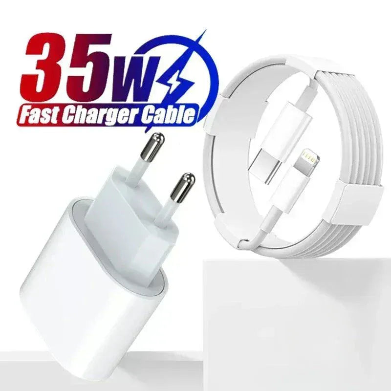 35W PD Fast Charger USB-C adapter for fast, safe charging of iPhone and iPad devices
