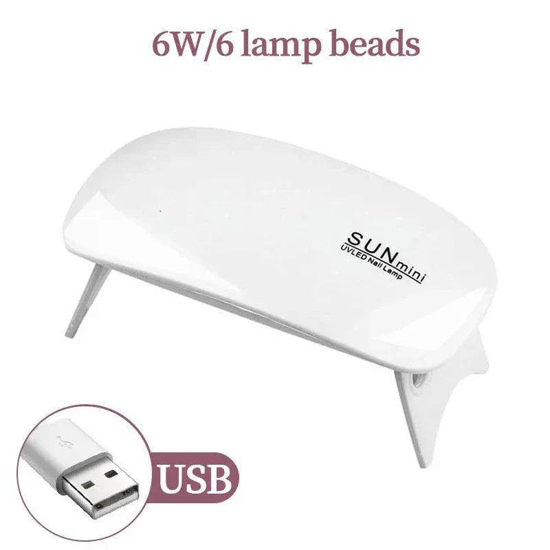54W USB UV LED nail gel lamp with automatic sensor and multiple timer settings for fast curing