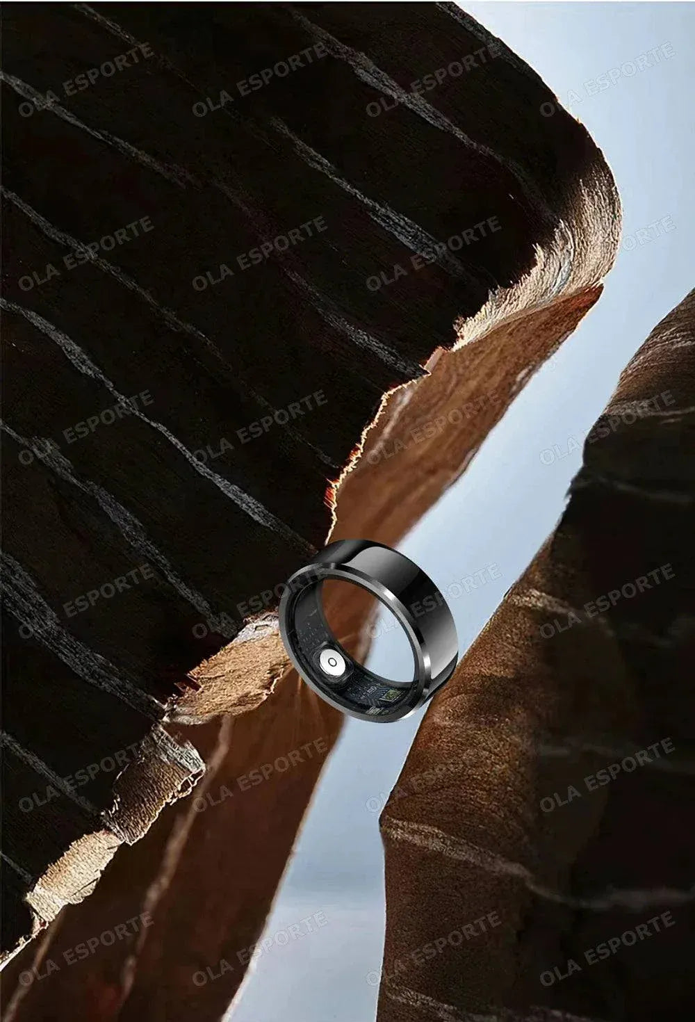 2026 Smart Ring health and fitness tracker worn on finger, showing heart rate and activity data