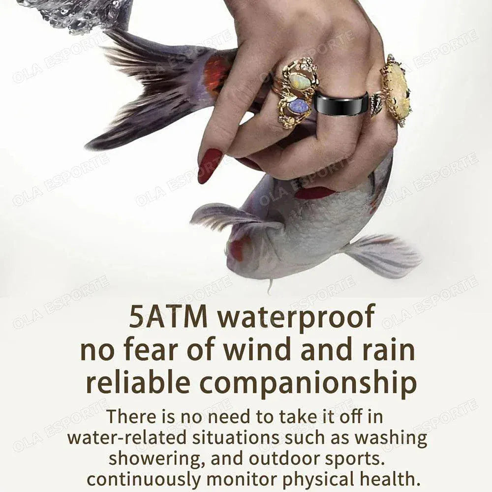 2026 Smart Ring health and fitness tracker on finger with heart rate and activity monitoring features