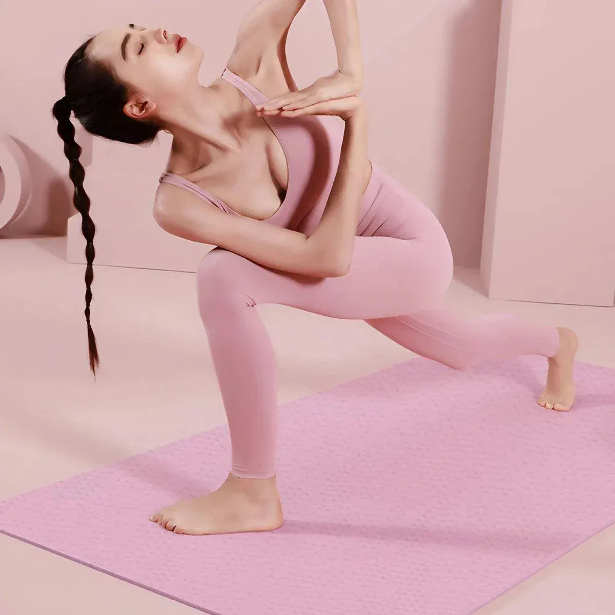 Yoga Mat Pilates Fitness Mat 3/4/6mm Thickness Non Slip Yoga Cushion