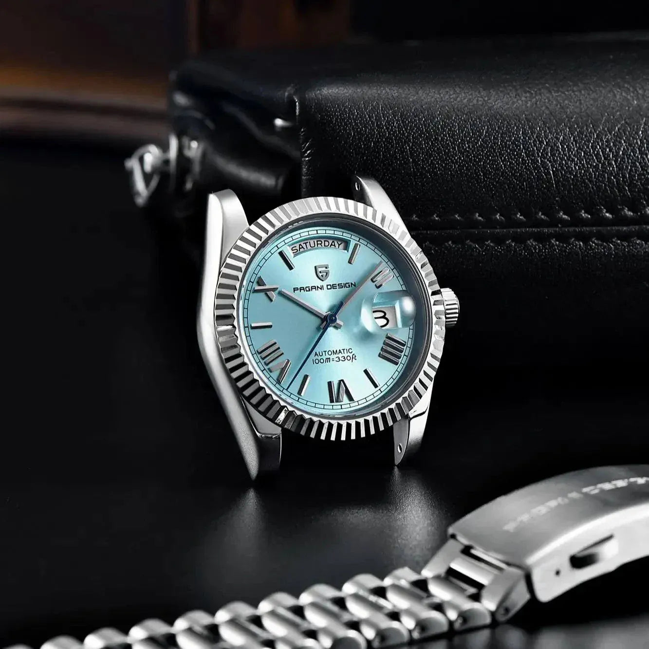 PAGANI DESIGN luxury automatic men's watch with sapphire glass and stainless steel case