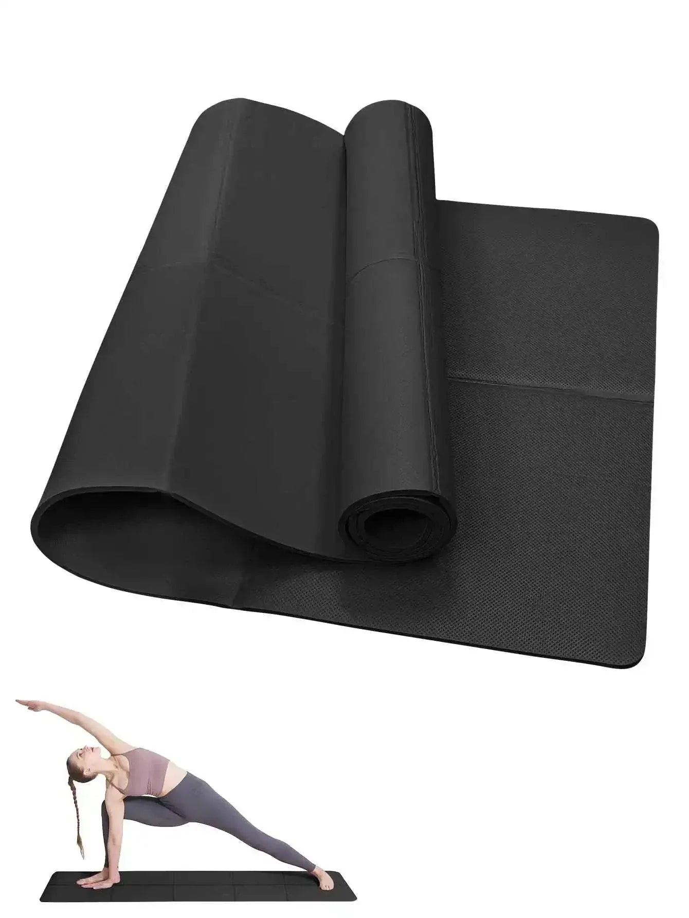 Yoga Mat Pilates Fitness Mat 3/4/6mm Thickness Non Slip Yoga Cushion