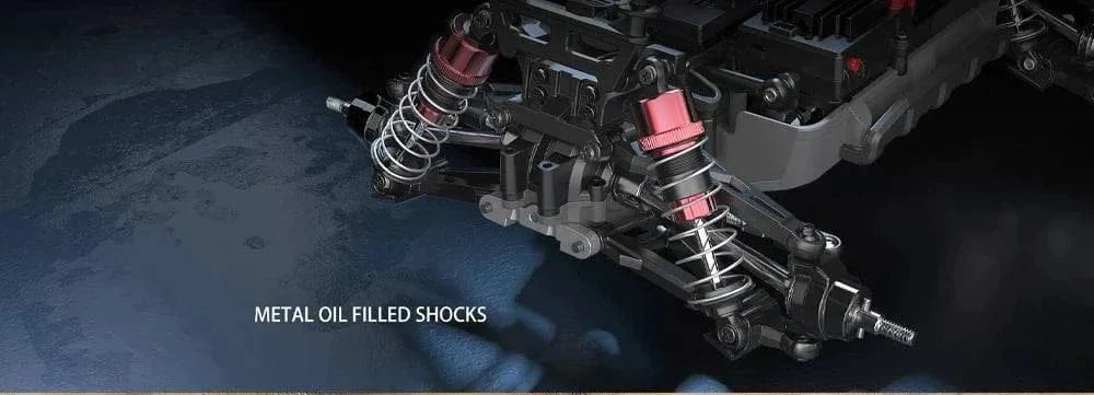 Colorful remote control car toys racing on pavement outdoors