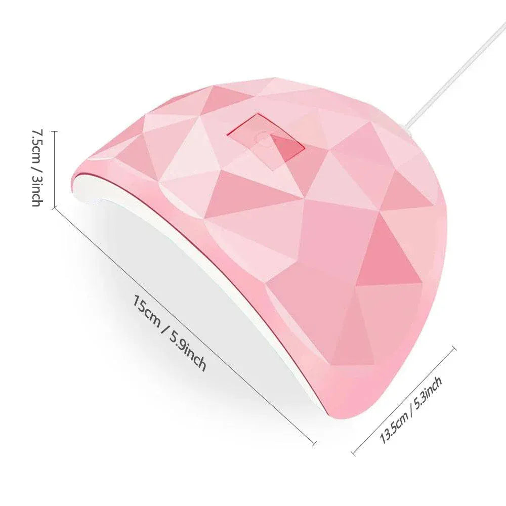 54W USB UV LED nail gel lamp with automatic sensor and compact design for fast curing