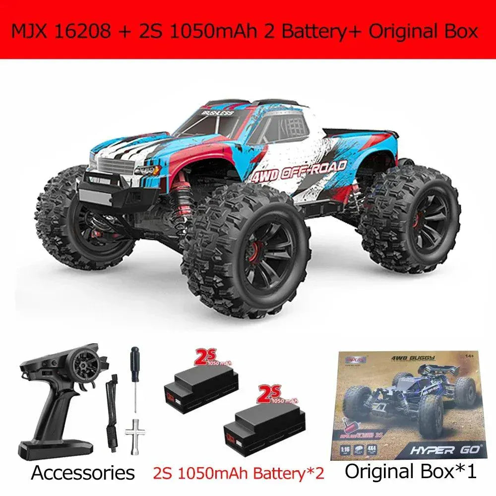 Colorful remote control car toys on white background for kids and adults