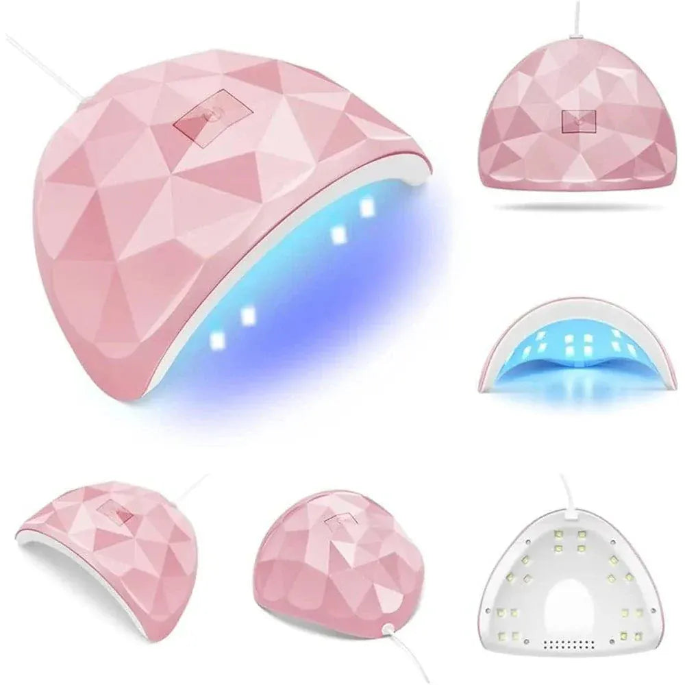 54W USB UV LED nail gel lamp with automatic sensor and compact design