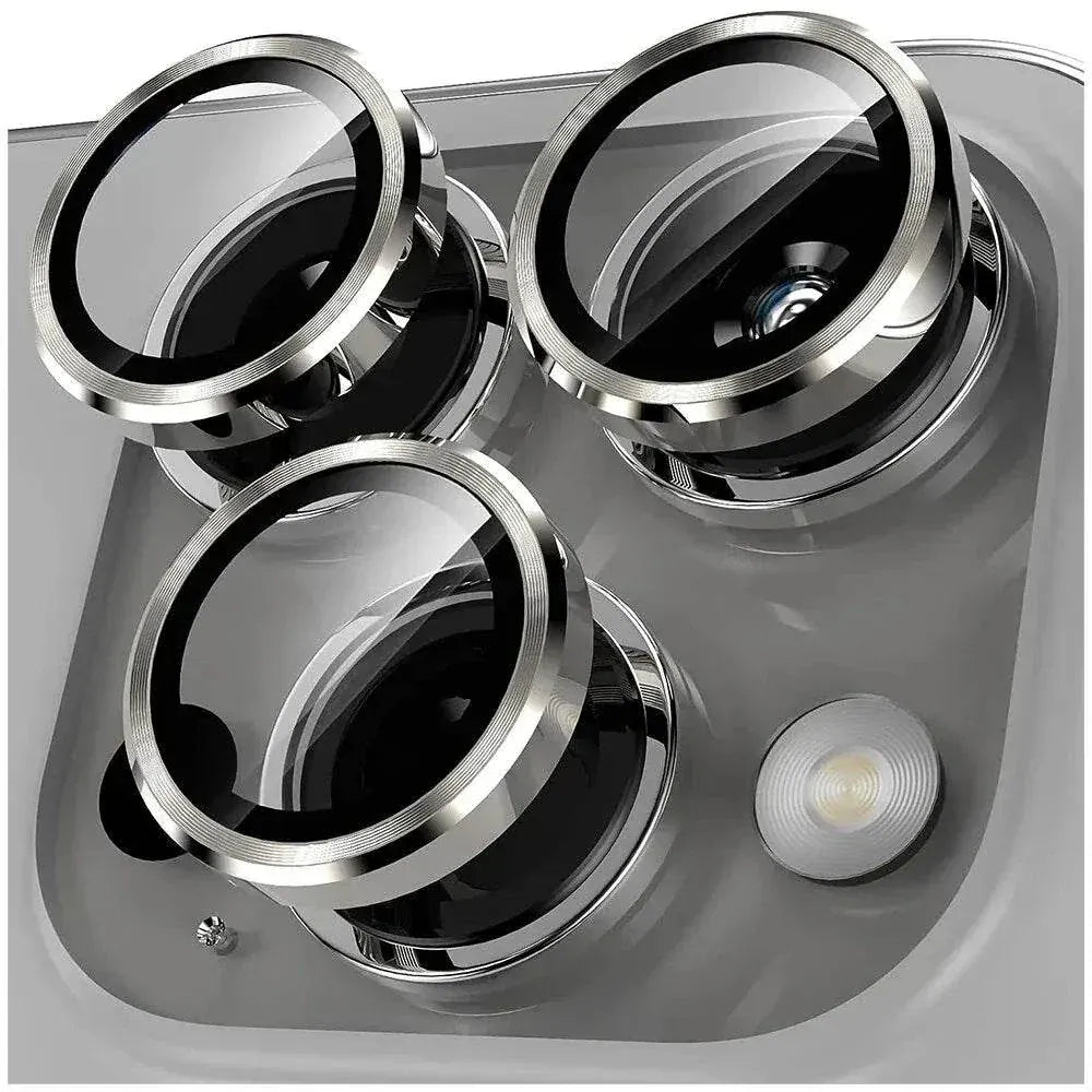 Metal Ring Camera Lens Protector – 2/3-Pcs Glass Cover for iPhone.