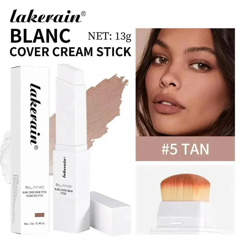 Two-in-one color-changing foundation stick with lightweight, hydrating formula for natural, seamless coverage