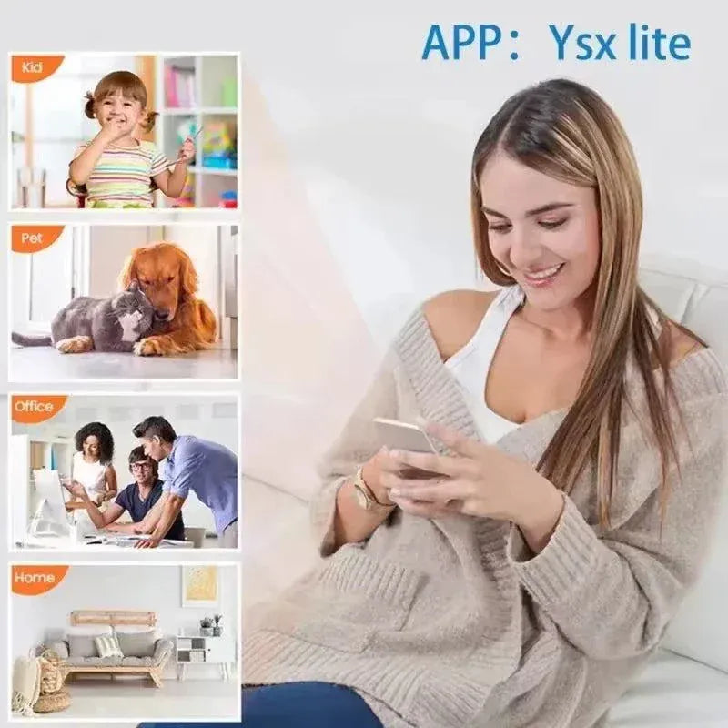 Mini Wireless 1080P Security Camera with night vision and motion detection for home and office surveillance