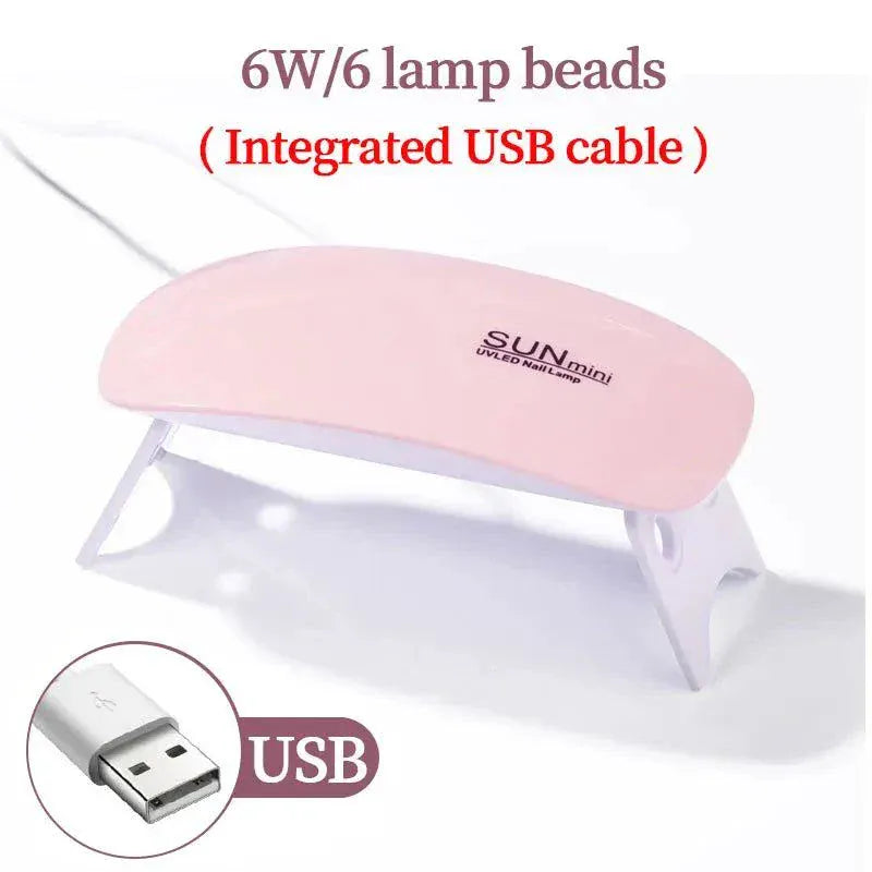 54W USB UV LED nail gel lamp with automatic sensor and compact design
