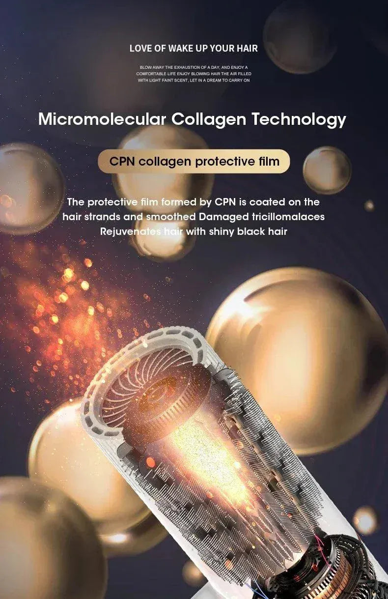 Professional Ionic Hair Dryer with strong airflow and negative ion technology for fast, frizz-free drying and smooth, shiny hair