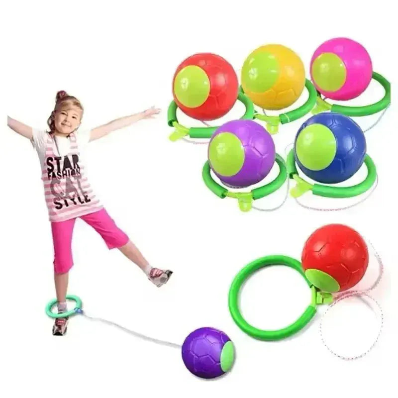 Skip ball outdoor fun toy made of rubber for coordination and cardio training