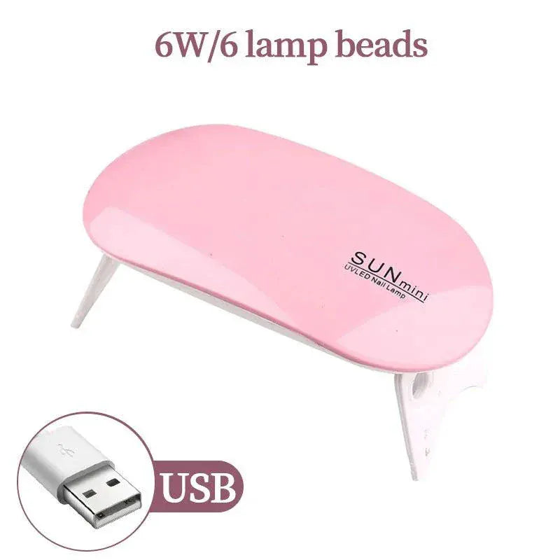 54W USB UV LED nail gel curing lamp with automatic sensor and compact design