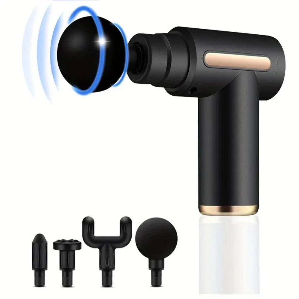 Multifunctional electric fascia gun massager for deep tissue muscle relief and recovery