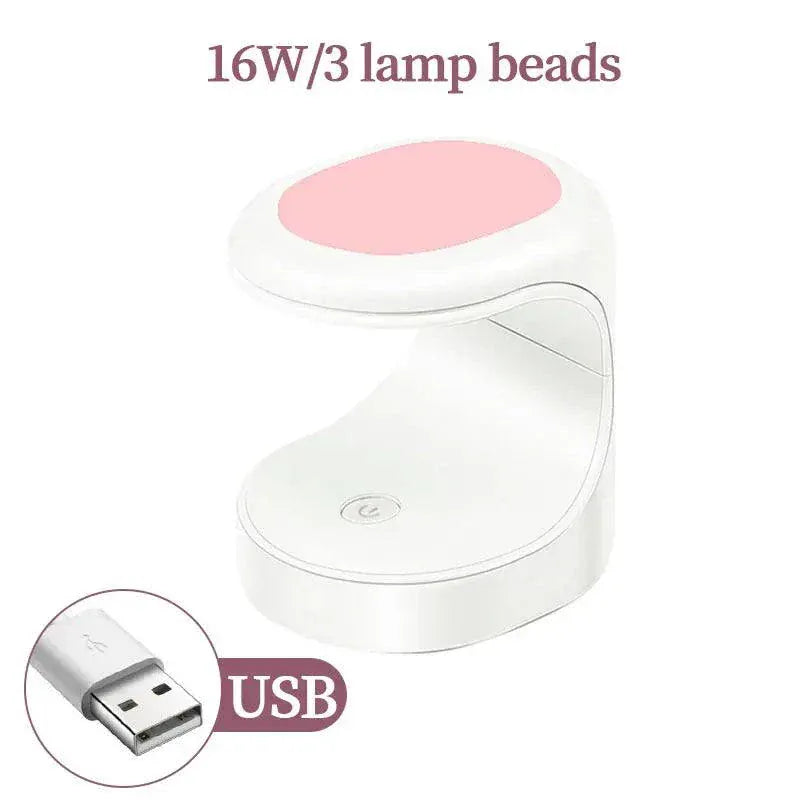 54W USB UV LED nail gel lamp with automatic sensor and compact design for fast curing