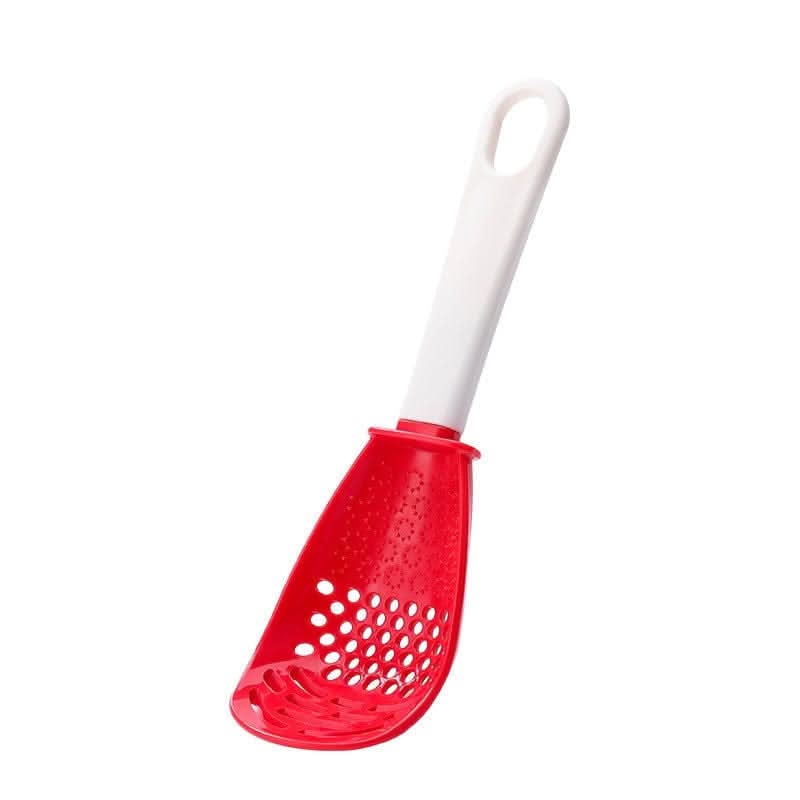 AllCook Universal Cooking Spoon in red and black, heat-resistant and multifunctional kitchen utensil